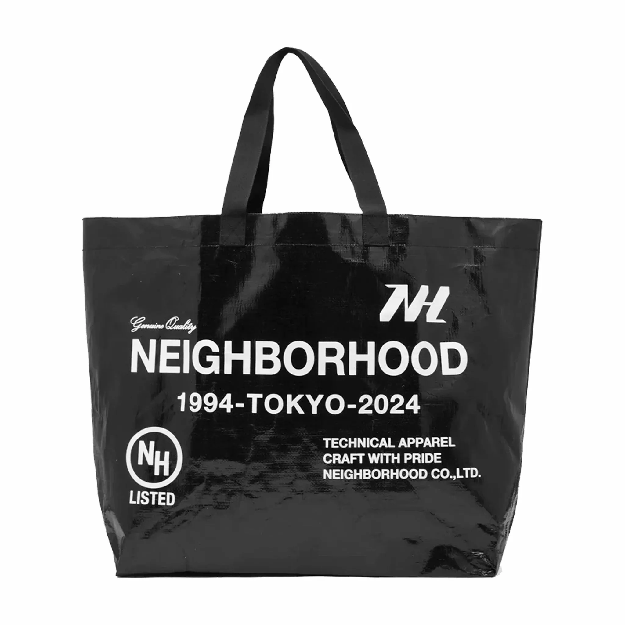 Neighborhood Logo Flexible Bag Large (Black)