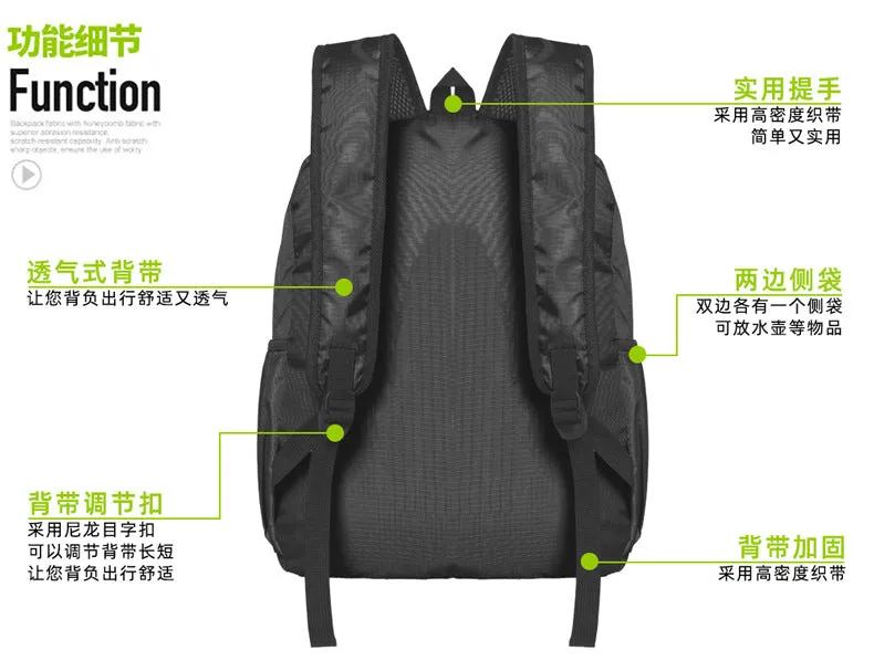 Nylon Backpack Sport Outdoor Swagger Bag Polyamides for Travel or Business