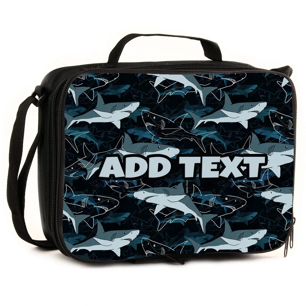 Personalized Backpacks, Lunch Bags, Duffel Bags, or Water Bottles with Full-Color - Sharks