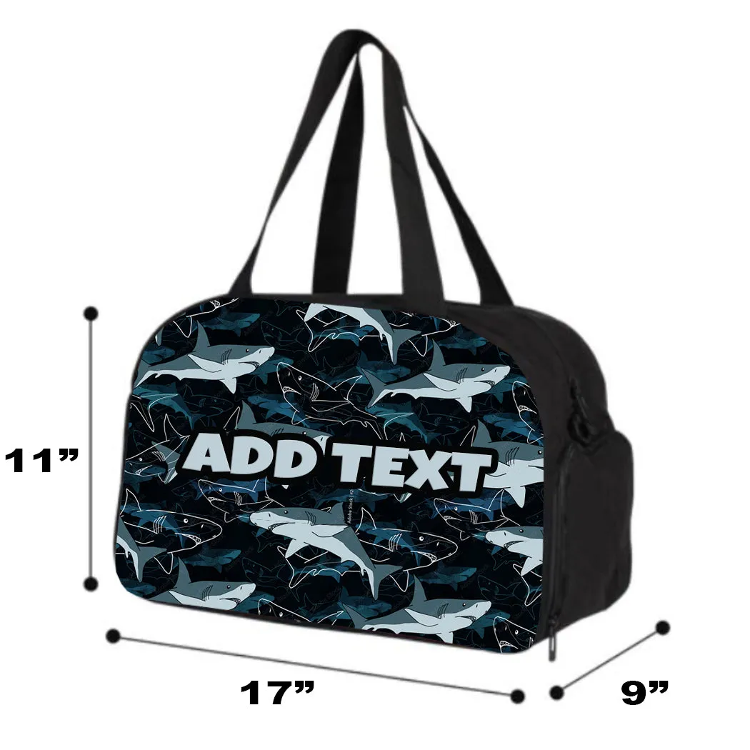 Personalized Backpacks, Lunch Bags, Duffel Bags, or Water Bottles with Full-Color - Sharks