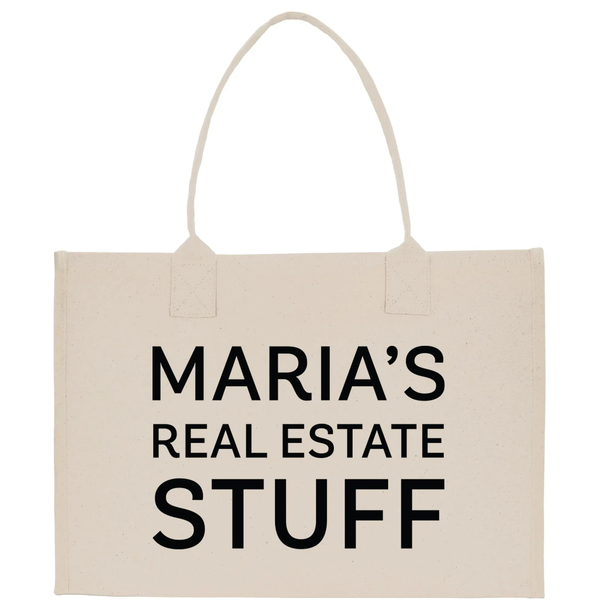 Personalized Name Real Estate Stuff Tote Bag Business Custom Real Estate Agent Gift Bulk Business Logo Realtor Swag Bag (RET1023)