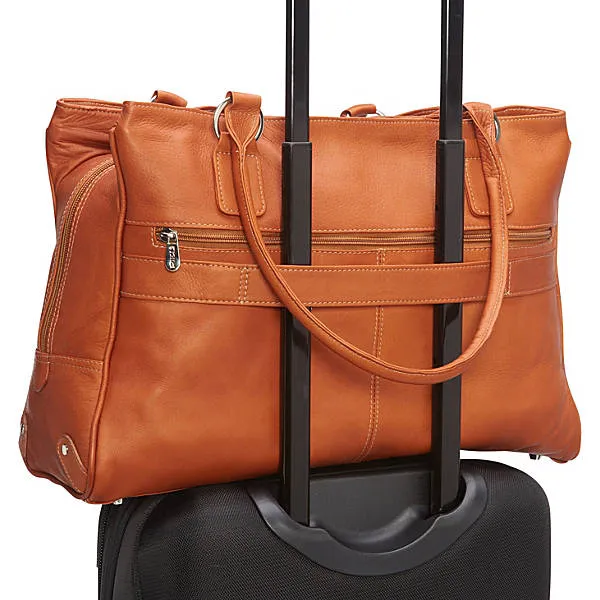 Piel Leather Laptop Travel Tote Bag