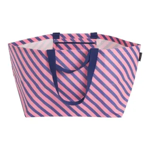 Project Ten Pink/Navy Stripe Oversize Tote