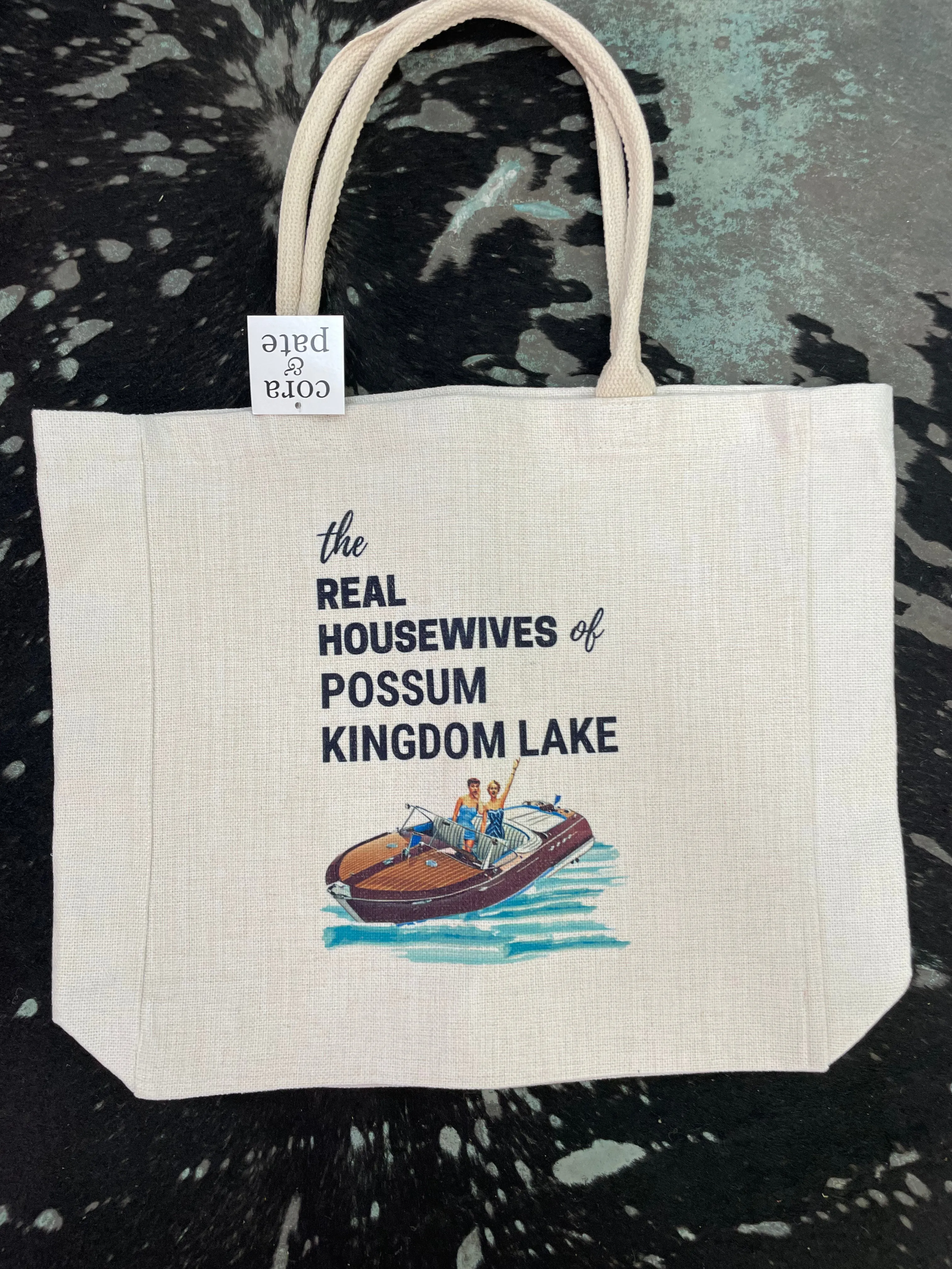 Real Housewives Speed Boat Possum Kingdom Lake Tote