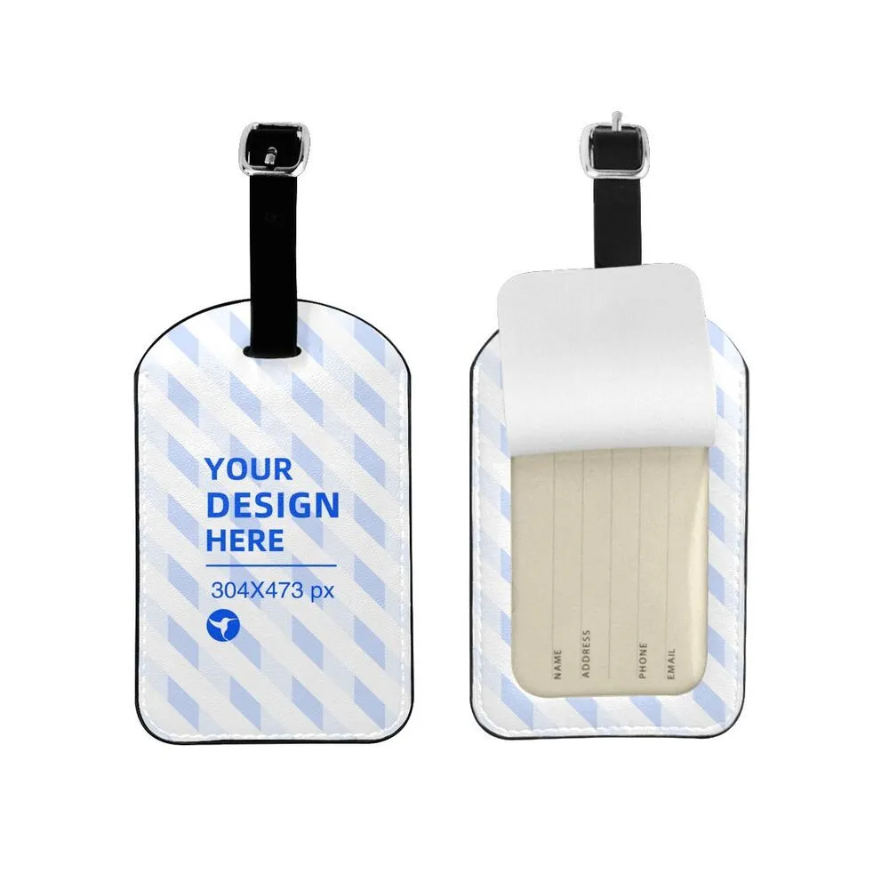 Removable And Convenient Leather Luggage Tag