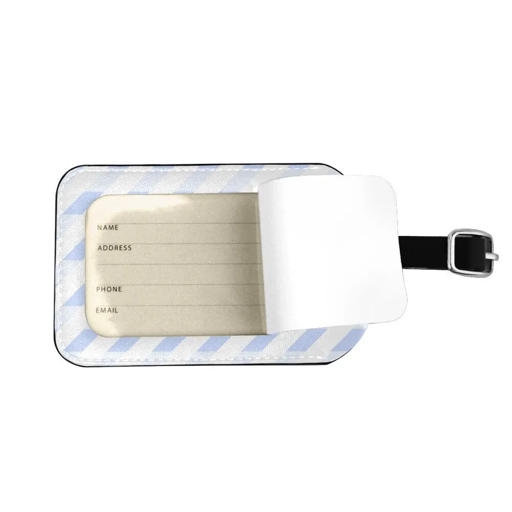 Removable And Convenient Leather Luggage Tag