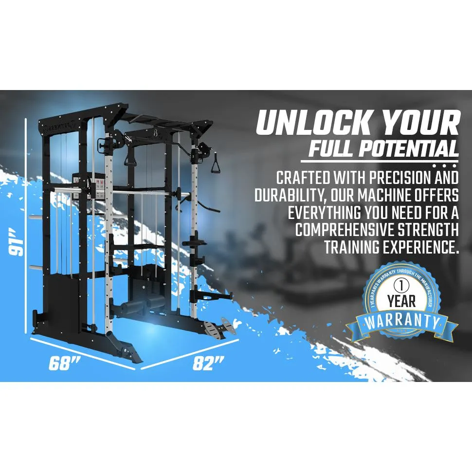 SFE Multi-Functional Trainer / Smith Machine Home Gym w/ (2) 200lb weight stacks (NEW)