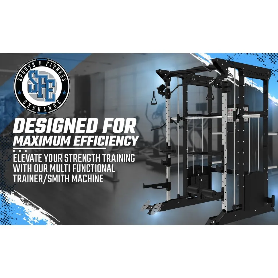 SFE Multi-Functional Trainer / Smith Machine Home Gym w/ (2) 200lb weight stacks (NEW)