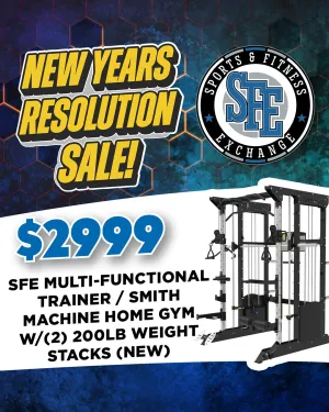 SFE Multi-Functional Trainer / Smith Machine Home Gym w/ (2) 200lb weight stacks (NEW)