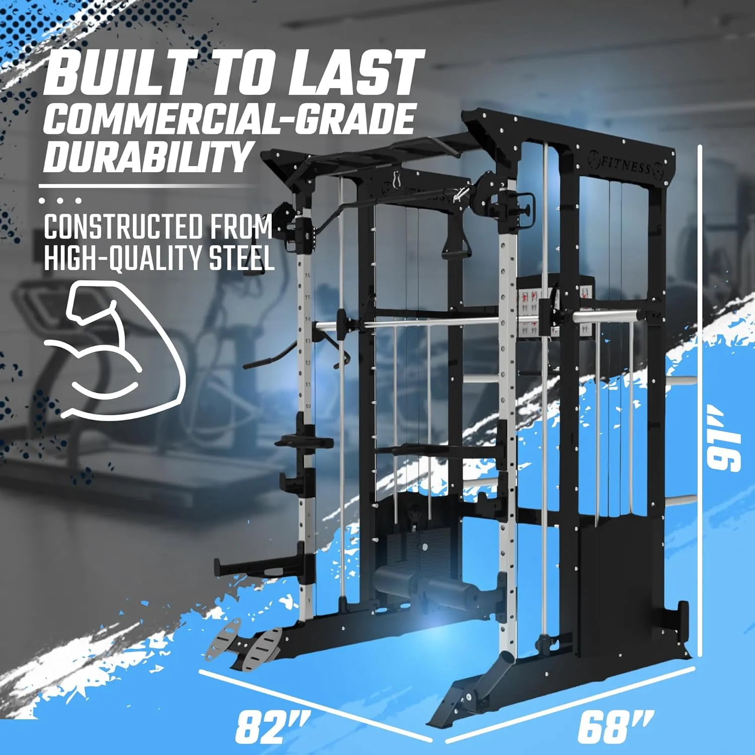 SFE Multi-Functional Trainer / Smith Machine Home Gym w/ (2) 200lb weight stacks (NEW)