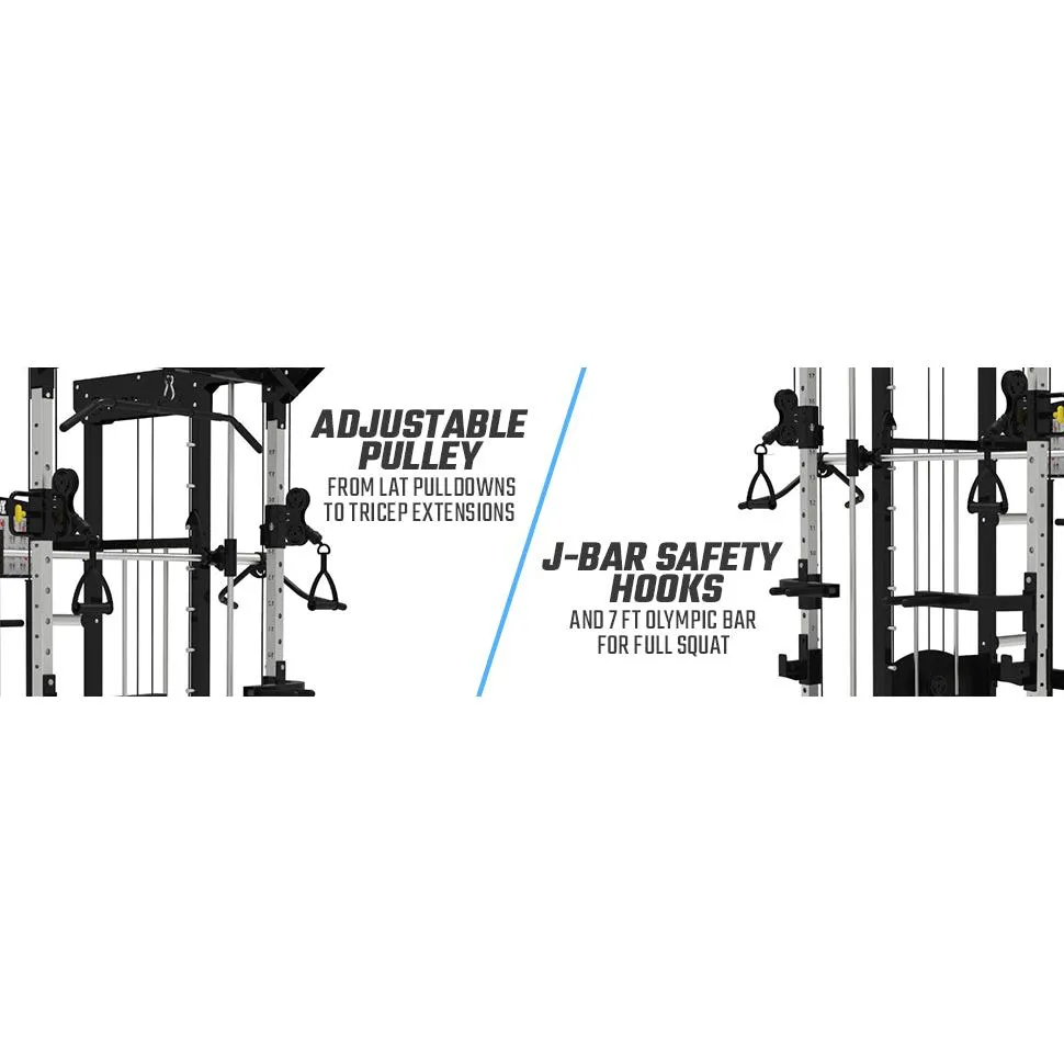 SFE Multi-Functional Trainer / Smith Machine Home Gym w/ (2) 200lb weight stacks (NEW)