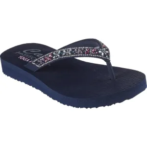 Skechers Womens Meditation - Butterfly Garden 119660-NVMT Navy/Multi Slip On Shoe