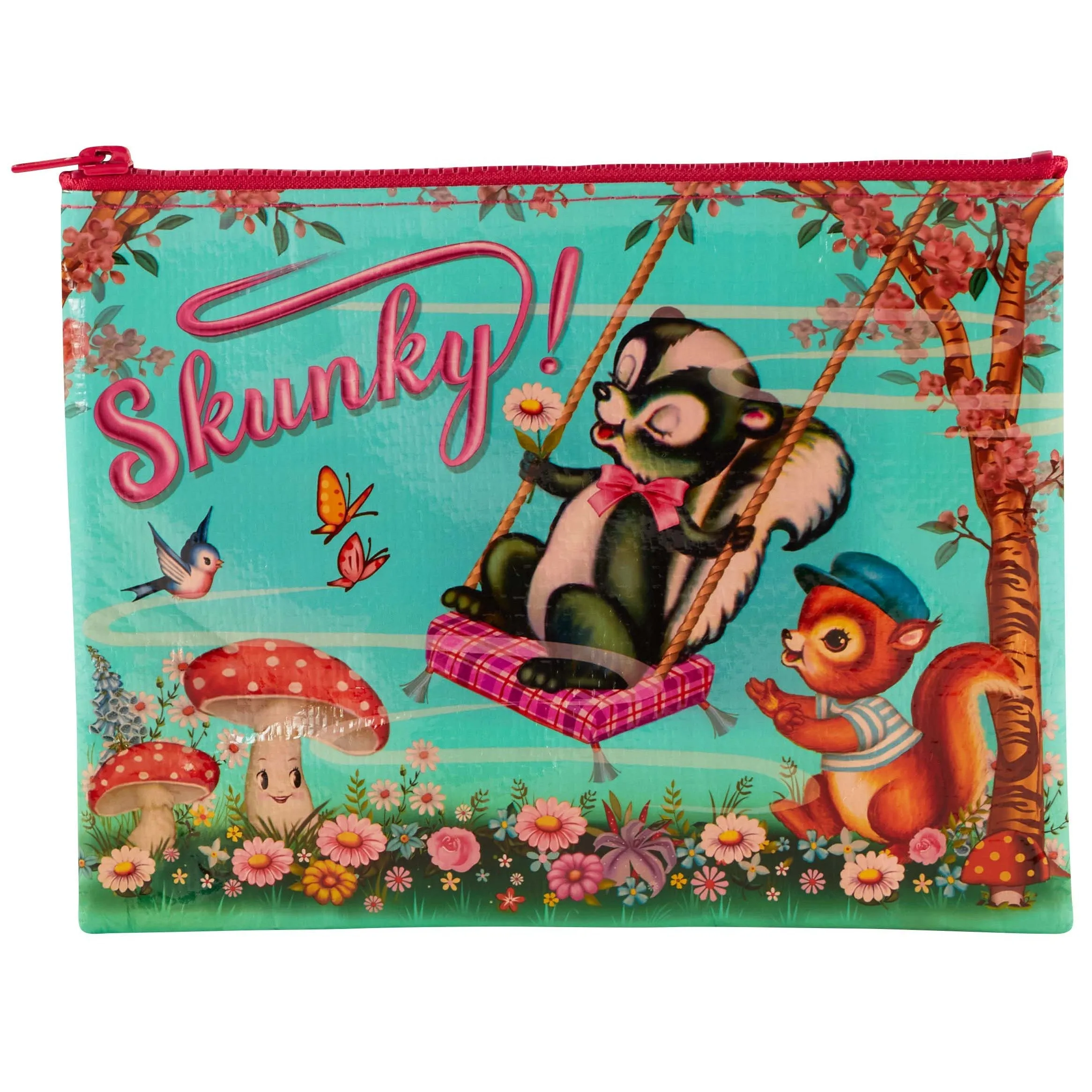 Skunky Zipper Pouch | Storage Case Organizer | 9.5" x 7.25" | BlueQ at GetBullish