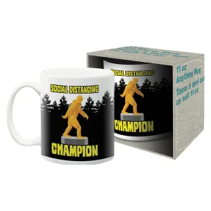 Social Distancing Bigfoot 11 Ounce Ceramic Mug