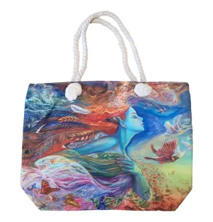 Spirit Of Flight by Josephine Wall, Beach Bag