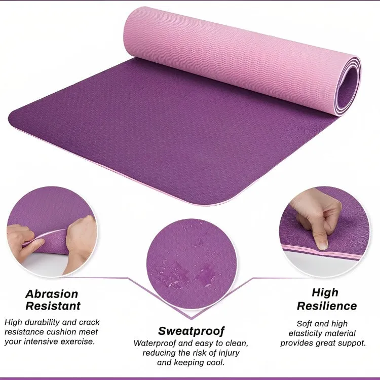 TPE (R)  Yoga Mat 6mm (Assorted)