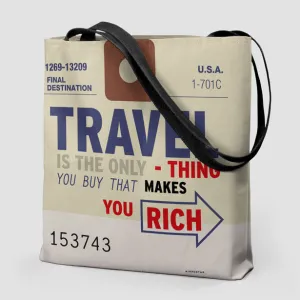 Travel is - Old Tag - Tote Bag