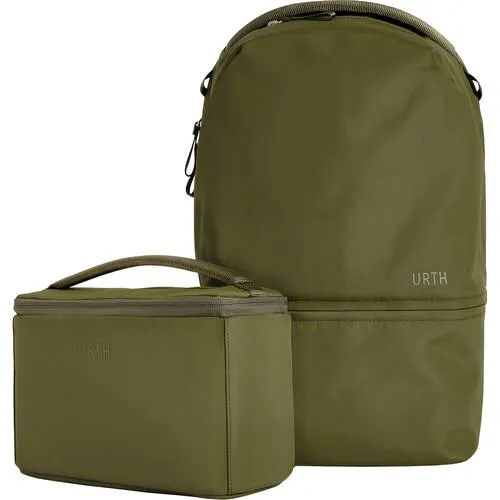 URTH Arkose 20L Modular Camera Backpack – for DSLR Camera, Lens, 15/16” Laptop, Weatherproof   Recycled (Green)