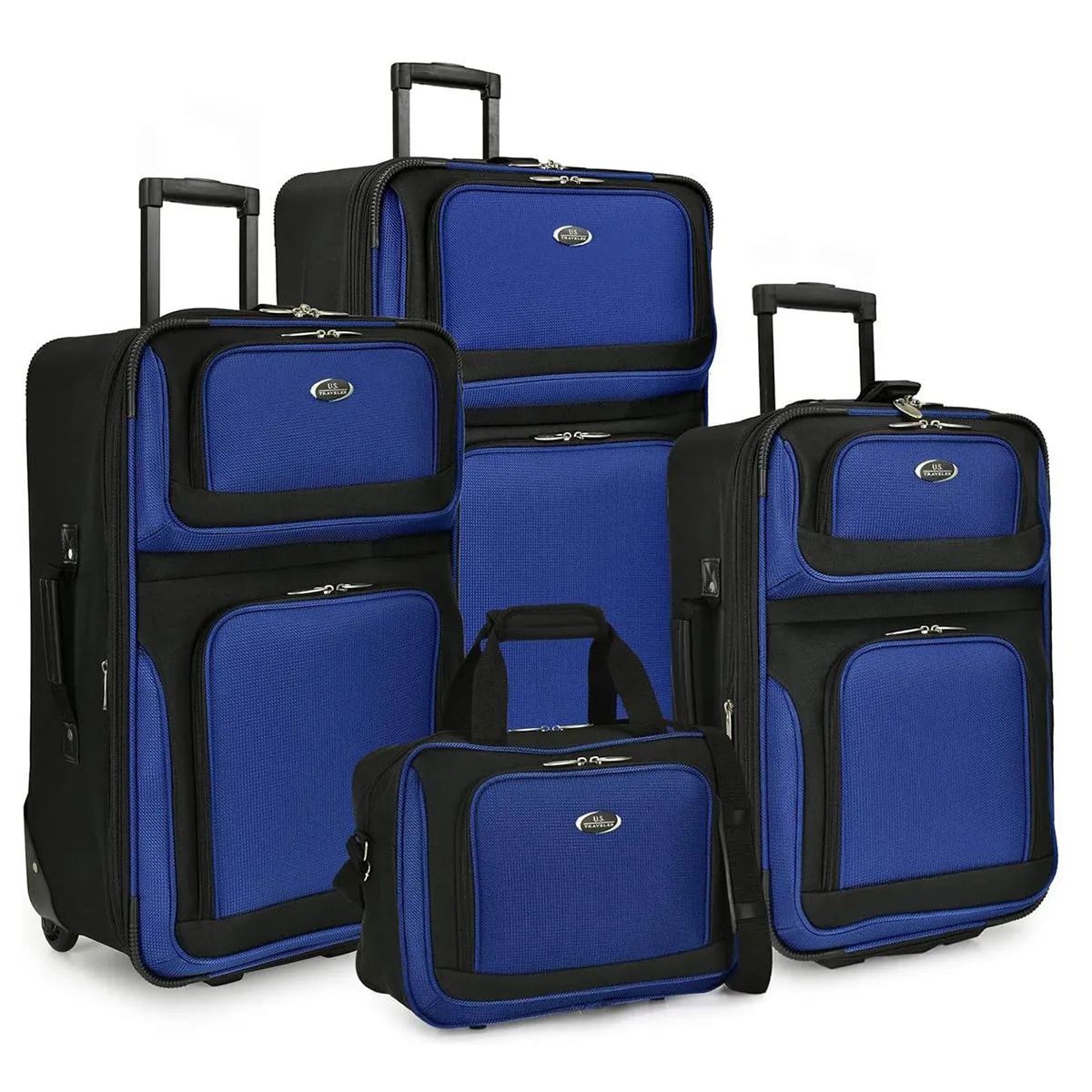 U.S. Traveler New Yorker Lightweight Expandable Rolling Luggage, 4-Piece Set