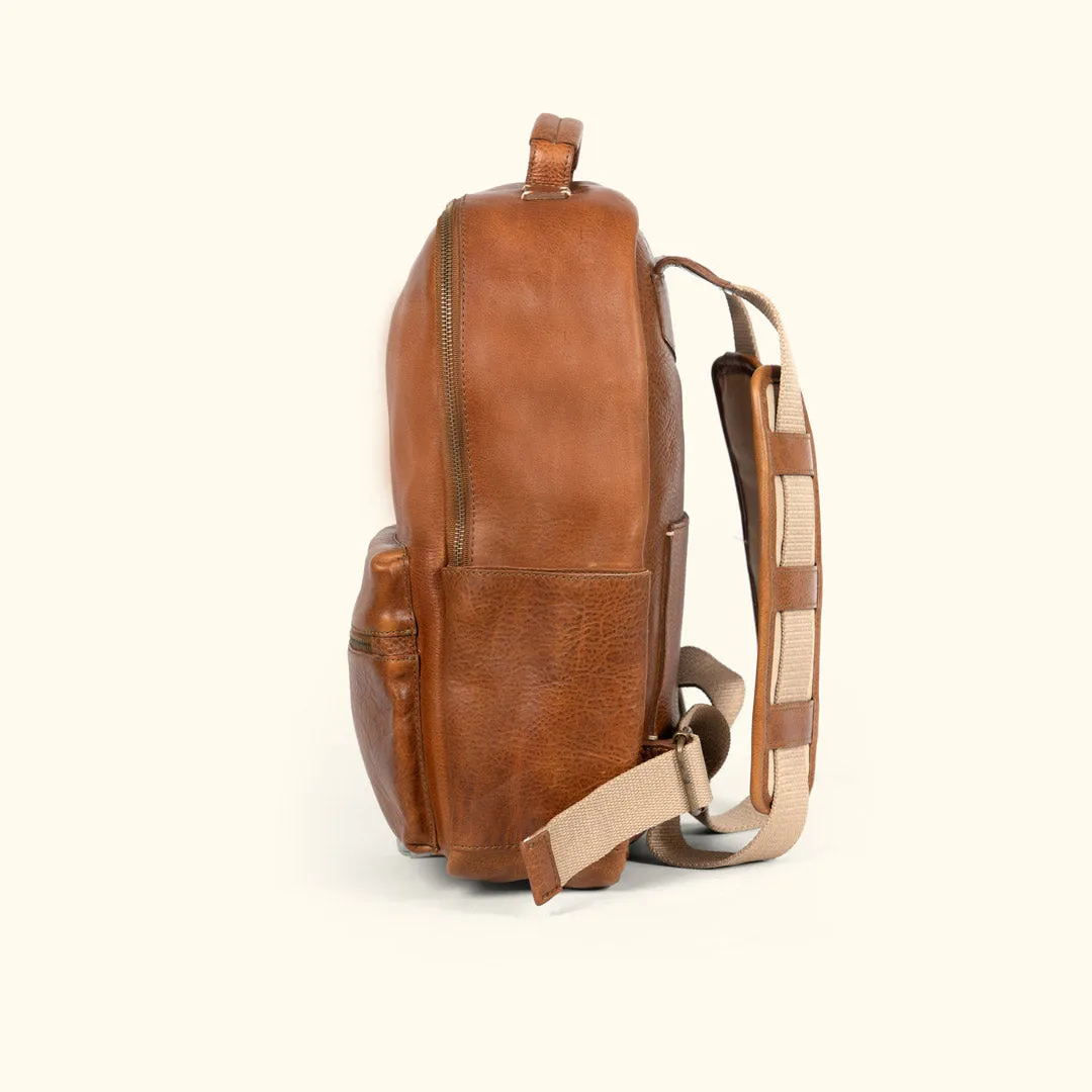 Walker Leather Backpack | Rustic Tan