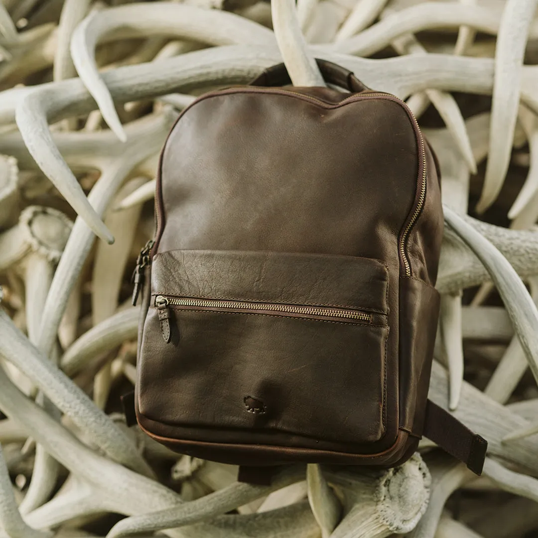 Walker Leather Backpack | Vintage Oak