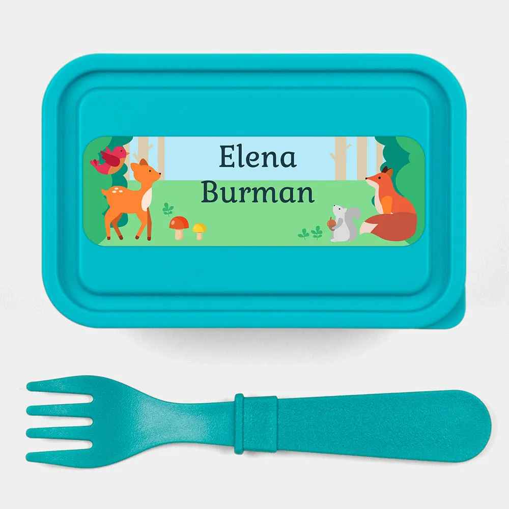 Woodland Animals Large Rectangle Name Labels