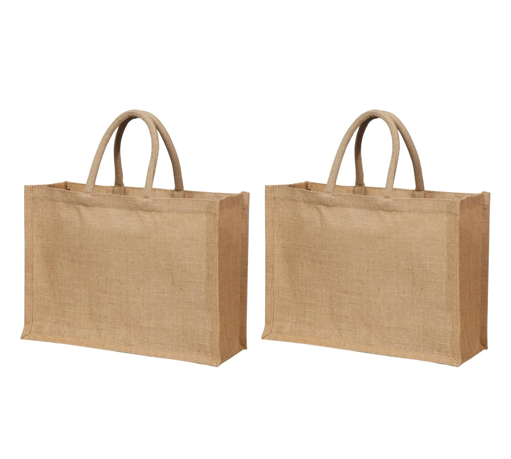 Yogi's Gift: Tote Bag with Handle - 100% Natural Jute Bag