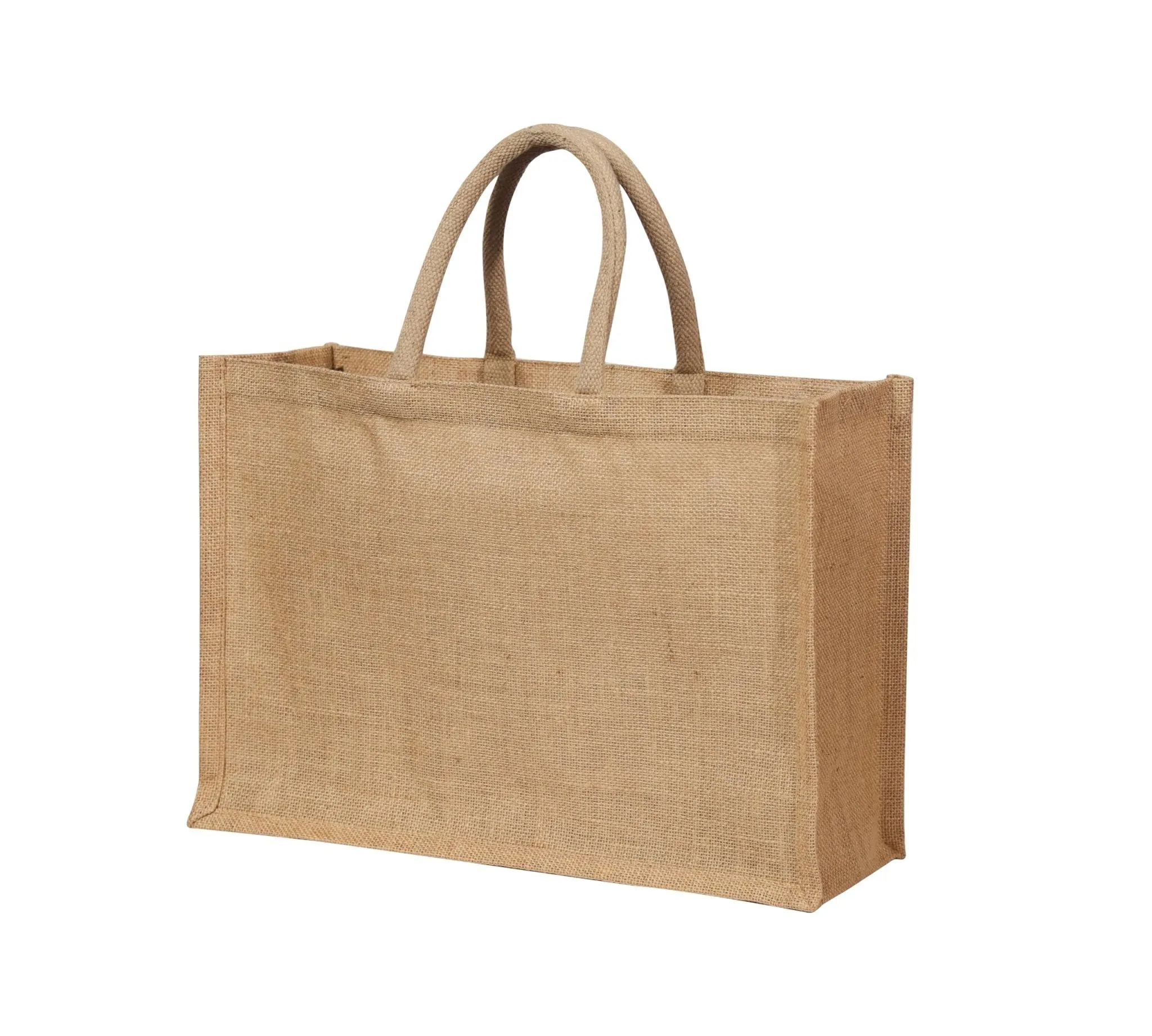 Yogi's Gift: Tote Bag with Handle - 100% Natural Jute Bag